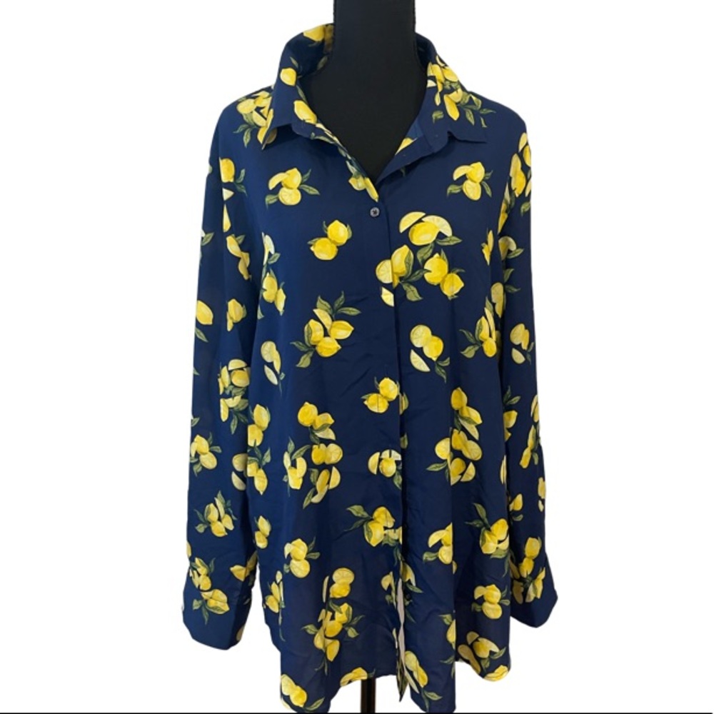 Banana Republic Lemon Blouse, XL